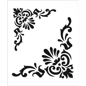 Stencil Sarayi Boyama Şablon Köşe - 1112