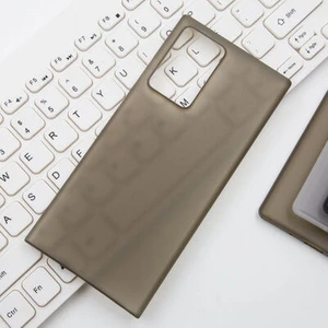 Techno Guru Samsung Galaxy Note 20 Ultra Ultra Ince Transparan Yapılı Süper Pp Silikon Kılıf