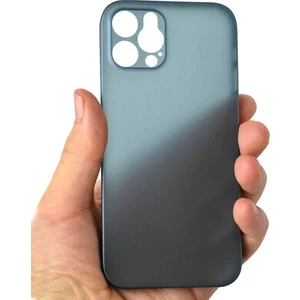 Techno Guru Apple iPhone 12 Pro Ultra Ince Transparan Yapılı Süper Pp Silikon Kılıf