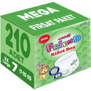 Goon Friend Külot Bebek Bezi Beden:7 (17-30KG) Xx Large 210 Adet Mega Fırsat Pk
