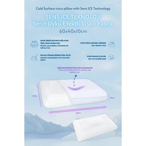 Sens Ice Teknoloji Serin Uyku Efektli Visco Yastık Small 60X40X10 cm