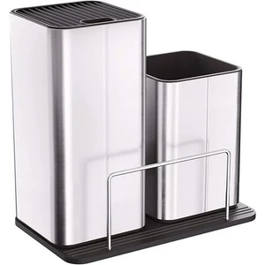 Three Beans Bıçak Tutucu Paslanmaz Çelik Çok Mutfak Bıçak Seti Için Makas Pişirme Eşyaları Organizatör Bıçaklar Standı Blok Aracı Aksesuarları | Bloklar ve Amp; Amp;rulo Çanta (Yurt Dışından)