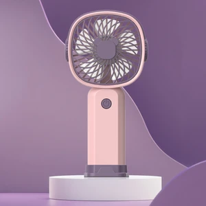 Pembe Mor Tabanlı El Tipi Fan, Pilsiz (Yurt Dışından)