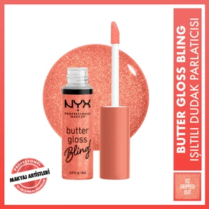 Nyx Professional Makeup Butter Gloss Bling Işıltılı Dudak Parlatıcısı - 02 Dripped Out