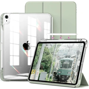 Ipad Air 11INÇ 2024 Air 4/5/6.nesil 10.9 Uyumlu Kılıf Pen Charge Şeffaf Kalem Bölmeli Case
