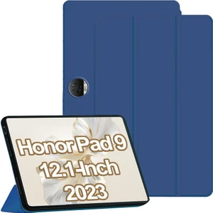 Honor Pad 9 (12,1 Inç) 2023 Kılıf Kalem Bölmeli Uyku Modlu Standlı Üçgen Silikon Case