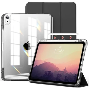 Ipad Air 11INÇ 2024 Air 4/5/6.nesil 10.9 Uyumlu Kılıf Pen Charge Şeffaf Kalem Bölmeli Case