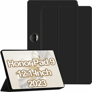 Honor Pad 9 (12,1 Inç) 2023 Kılıf Kalem Bölmeli Uyku Modlu Standlı Üçgen Silikon Case