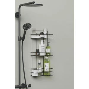 Paslanmaz Yapışkanlı Banyo Düzenleyici 3 Katlı Banyo Rafı Duş Şampuanlık Köşe Raf Duvar Organizer