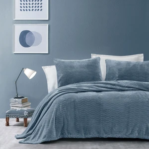 Dazel Tek Kişilik Battaniye Yatak Örtüsü Seti 170x225 cm - Indigo