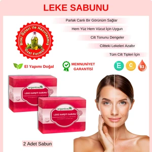 Doğal Leke Karşıtı Sabun 140 gr x 2 Adet Tüm Cilt Tipleri Için Cilt Lekelerine Karşı