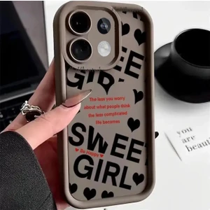 M.tk moveteck Xiaomi Redmi Note 13 Pro 4g Kılıf Yumuşak Renkli Lansman Silikon Baskılı Desenli Coffe Desenli 3D Çıkıntılı Kenarlı