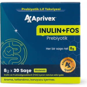 Inulin + Fos Prebiyotik Lif Takviyesi 30 Günlük Saşe