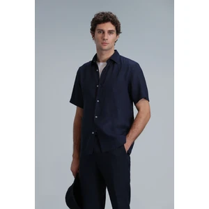 Bert Erkek Basic Gömlek Comfort Fit Lacivert
