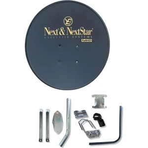Televizyon Çanak Anten Takımı Siyah Full Set  80CM Çanak Anten + Çiftli Lnb + Kablo