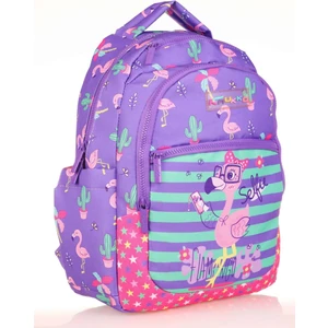 Kids Mor Pembe Flamingo Kız Çocuk Okul Sırt Çantası