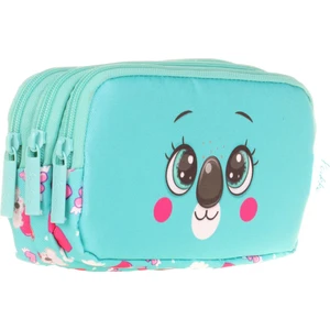 Üç Bölmeli Sevimli Koala Yeşil Kız Çocuk Kalem Çantası