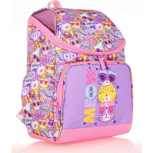 Kids Mor Kediler Kız Çocuk Okul Sırt Çantası - Özel Tasarım