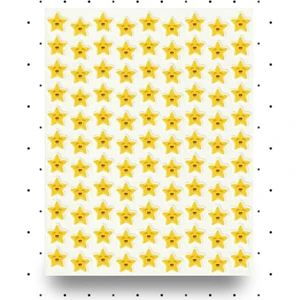 Neşeli Yıldızlar Sticker Seti 1,5cm Öğretmen Yıldız Ödül Etiket Okul Başarı Çıkartma NSTI0054