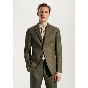 Mango Man %100 Keten Slim Fit Takım Elbise Ceketi