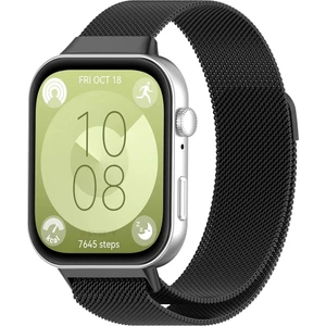 Huawei Watch Fit 3 Uyumlu Paslanmaz Hasır Örgü Metal Milano Kordon Strap