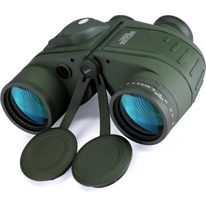 10X50 Deniz Dürbünleri, Gece Görüşlü Dürbün, Ranger ve Pusula, Su Sporları Tutkunları ve Hobi Denizcileri Için, Sürekli Hazır Kılıf, Toz Kapakları ve Omuz Askısı, (Yeşil) (Yurt Dışından)
