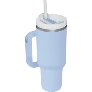Paslanmaz Çelik 40OZ Saplı Pipetli Bardak Termos Bardak (Yurt Dışından)