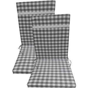 Güllüce Home 2'li Pötikare*fermuarlı*sünger Dolgulu*arkalıklı*sandalye Minderi