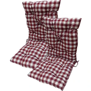 Güllüce Home 2'li Pötikare*slikon Elyaf Dolgulu*arkalıklı*yıkanabilir*sandalye Minderi