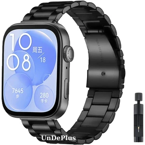 Huawei Watch Fit 4/Fit 4 Pro/Fit 3 Kordon Klipsli Metal Kordon 04 +Kısaltma Aparatı (Fit/Fit2 Uyumlu Değildir)