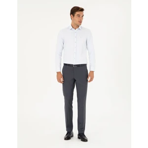 Pierre Cardin Erkek Koyu Mavi Slim Fit Yünlü Kumaş Pantolon 50297474-VR032