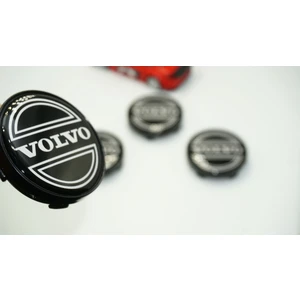 Dk Tuning Volvo Jant Göbeği Kapak Seti 60MM Siyah Renk