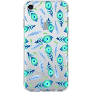 Printify Apple  iPhone 7 ile Uyumlu 1mm Slim Fit Nazar Boncuğu 3 Baskılı Şeffaf Silikon Kılıf