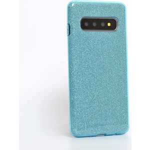Techno Guru Samsung Galaxy S10 Simli ve Parlak Şık Shining Premium Silikon Kılıf