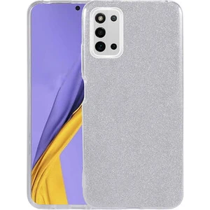 Techno Guru Samsung Galaxy A03S Simli ve Parlak Şık Shining Premium Silikon Kılıf