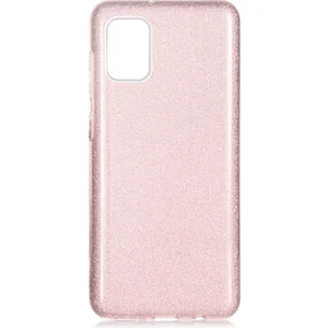Techno Guru Samsung Galaxy A31 Simli ve Parlak Şık Shining Premium Silikon Kılıf