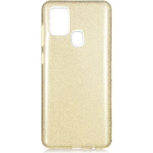 Techno Guru Samsung Galaxy A21S Simli ve Parlak Şık Shining Premium Silikon Kılıf