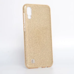 Techno Guru Samsung Galaxy M10 Simli ve Parlak Şık Shining Premium Silikon Kılıf