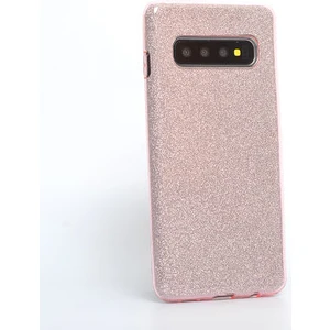 Techno Guru Samsung Galaxy S10 Simli ve Parlak Şık Shining Premium Silikon Kılıf