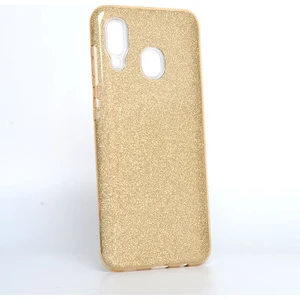 Techno Guru Samsung Galaxy A20 Simli ve Parlak Şık Shining Premium Silikon Kılıf