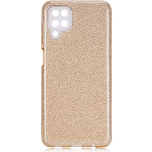 Techno Guru Samsung Galaxy A12 Simli ve Parlak Şık Shining Premium Silikon Kılıf