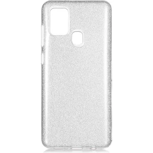 Techno Guru Samsung Galaxy A21S Simli ve Parlak Şık Shining Premium Silikon Kılıf