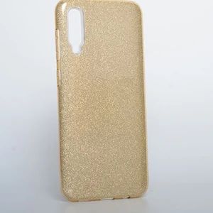 Techno Guru Samsung Galaxy A70 Simli ve Parlak Şık Shining Premium Silikon Kılıf