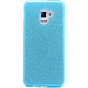 Techno Guru Samsung Galaxy A8 Plus 2018 Simli ve Parlak Şık Shining Premium Silikon Kılıf