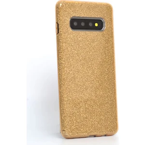 Techno Guru Samsung Galaxy S10 Plus Simli ve Parlak Şık Shining Premium Silikon Kılıf