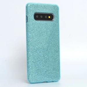 Techno Guru Samsung Galaxy S10 Plus Simli ve Parlak Şık Shining Premium Silikon Kılıf