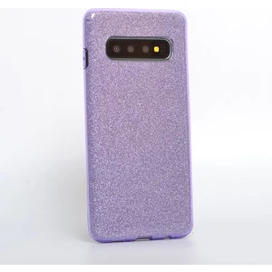 Techno Guru Samsung Galaxy S10 Simli ve Parlak Şık Shining Premium Silikon Kılıf