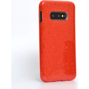 Techno Guru Samsung Galaxy S10E Simli ve Parlak Şık Shining Premium Silikon Kılıf