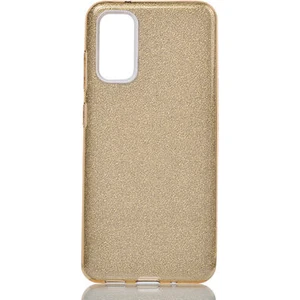Techno Guru Samsung Galaxy S20 Simli ve Parlak Şık Shining Premium Silikon Kılıf