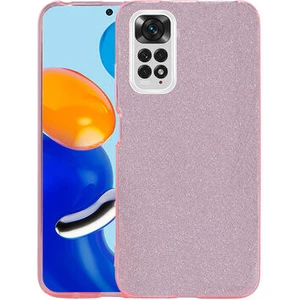 Techno Guru Redmi Note 11 Global Simli ve Parlak Şık Shining Premium Silikon Kılıf